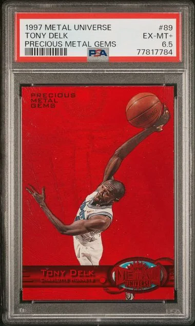 1997 Metal Universe Tony Delk Precious Metal Gems #89 card image