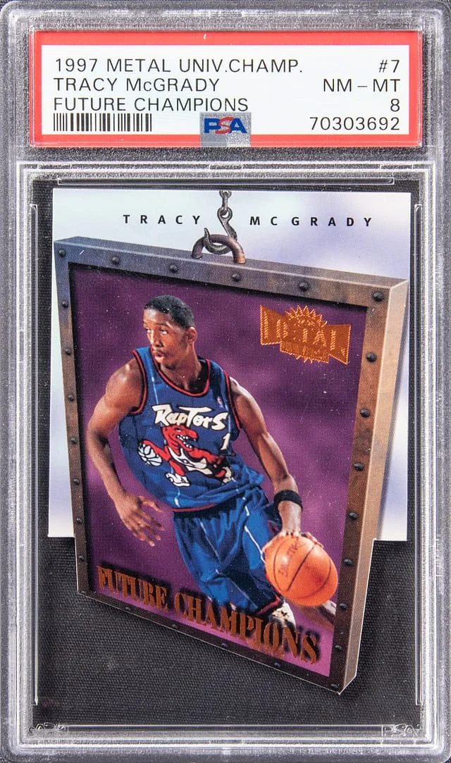 1997 Metal Universe Tracy McGrady Future Champions #7 card image