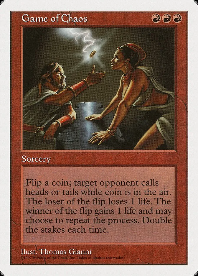 1997 Fifth Edition Game of Chaos #232† rare card image