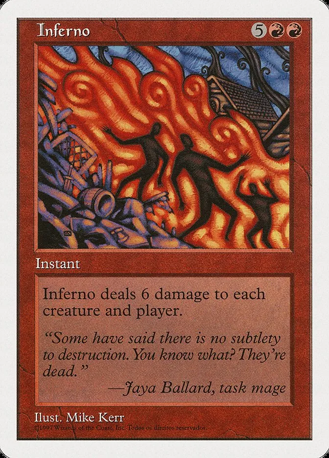 1997 Fifth Edition Inferno #243† rare card image
