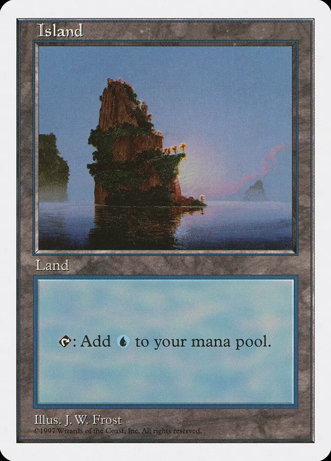 1997 Fifth Edition Island common #435 common card image