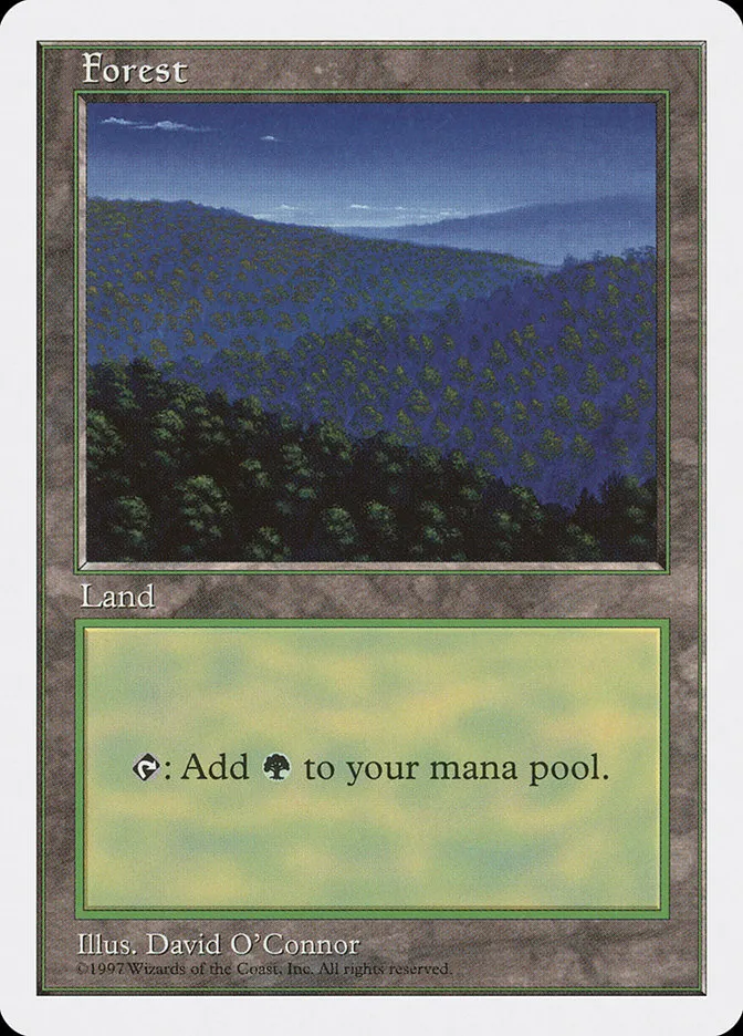 1997 Fifth Edition Forest common #447 common card image