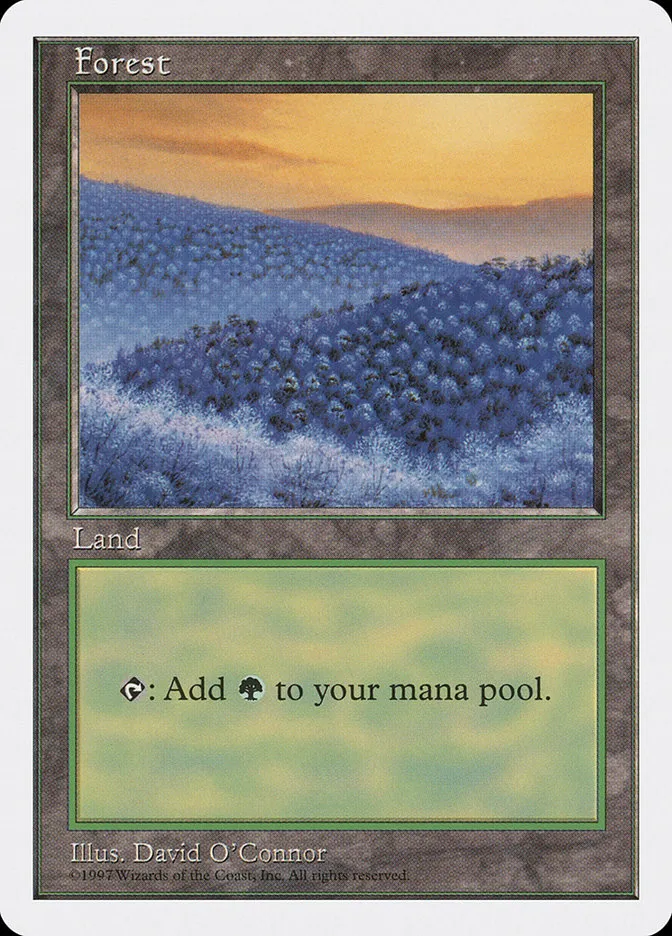 1997 Fifth Edition Forest common #449 common card image