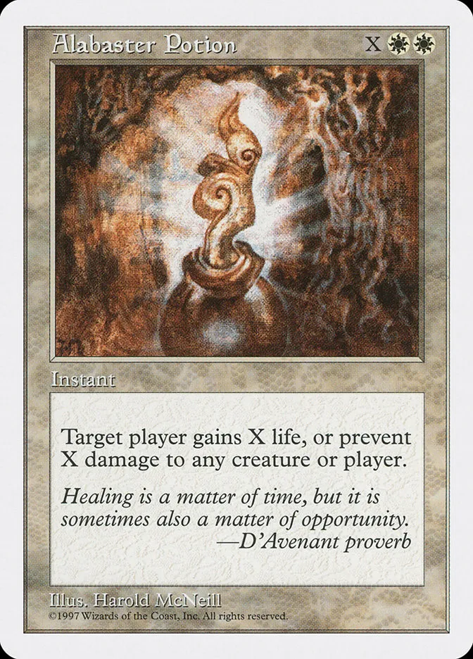 1997 Fifth Edition Alabaster Potion common #3 common card image