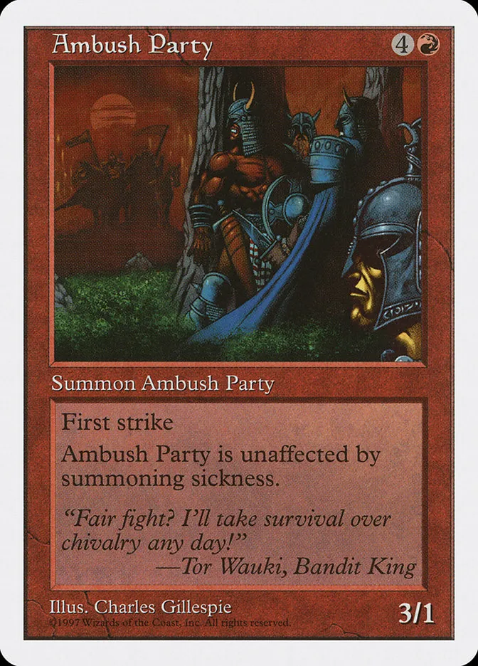 1997 Fifth Edition Ambush Party common #208 common card image