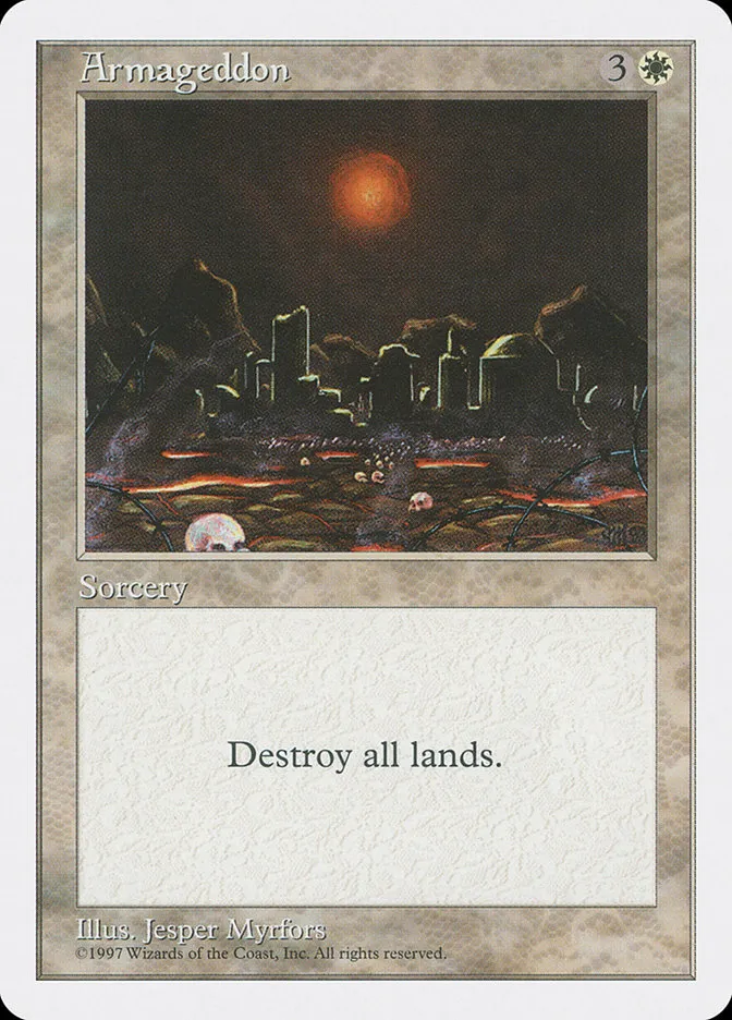 1997 Fifth Edition Armageddon rare #7 rare card image