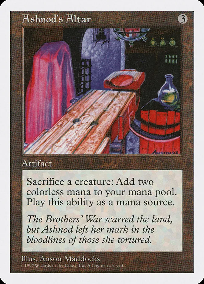 1997 Fifth Edition Ashnod's Altar #349 uncommon card image