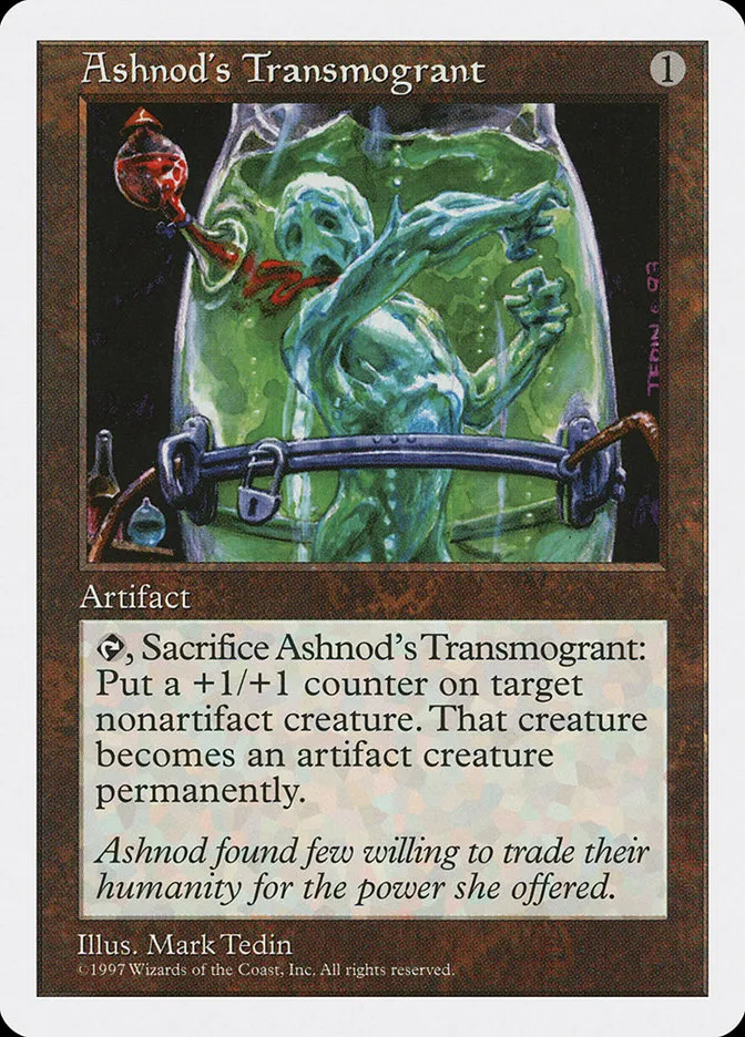1997 Fifth Edition Ashnod's Transmogrant common #350 common card image