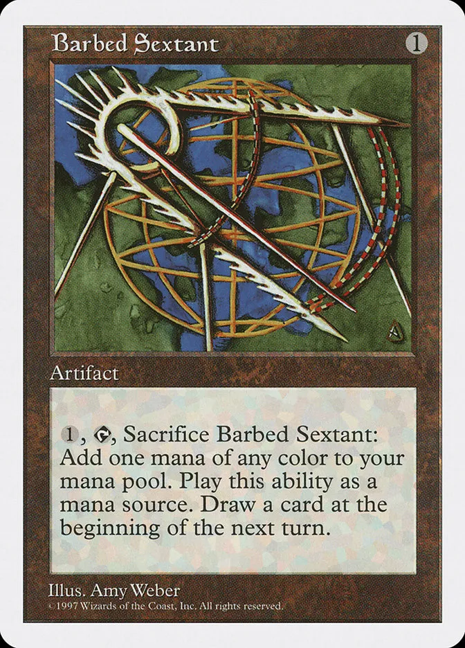 1997 Fifth Edition Barbed Sextant common #351 common card image