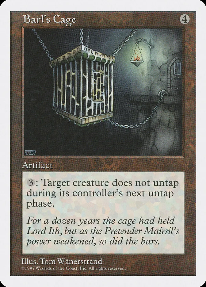 1997 Fifth Edition Barl's Cage #352 rare card image