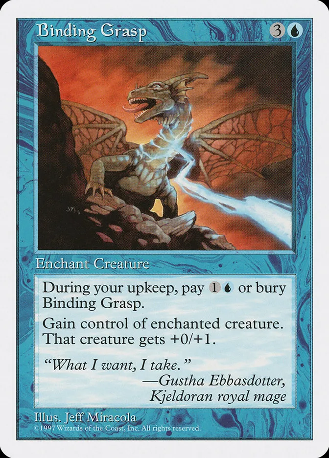 1997 Fifth Edition Binding Grasp uncommon #74 uncommon card image