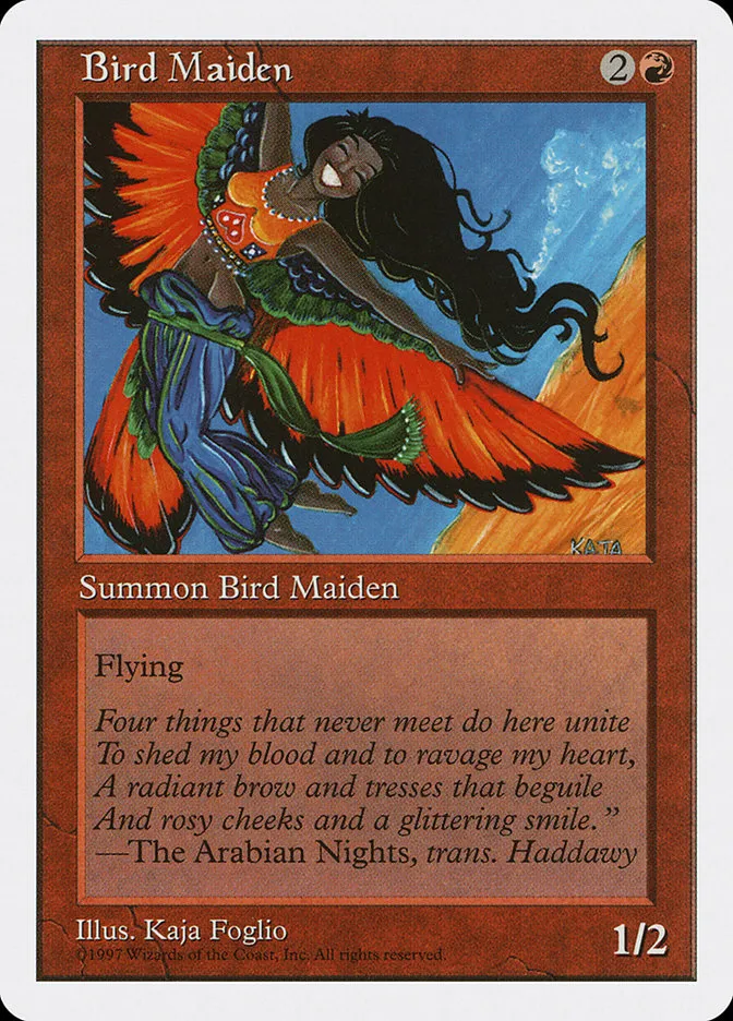 1997 Fifth Edition Bird Maiden #211 common card image
