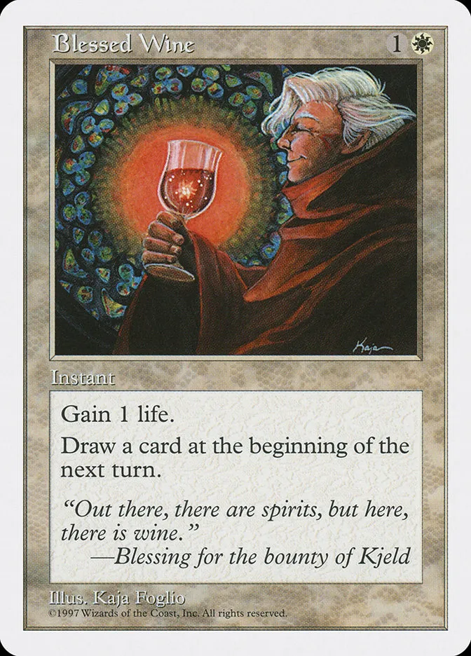 1997 Fifth Edition Blessed Wine common #11 common card image