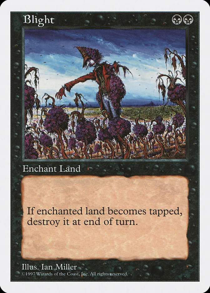 1997 Fifth Edition Blight uncommon #144 uncommon card image