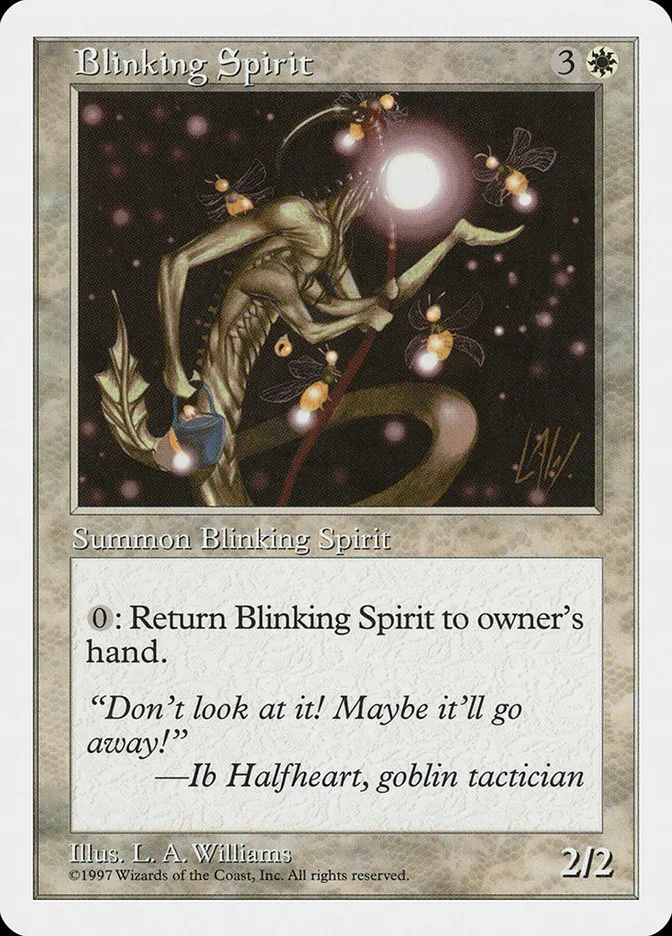 1997 Fifth Edition Blinking Spirit rare #12 rare card image