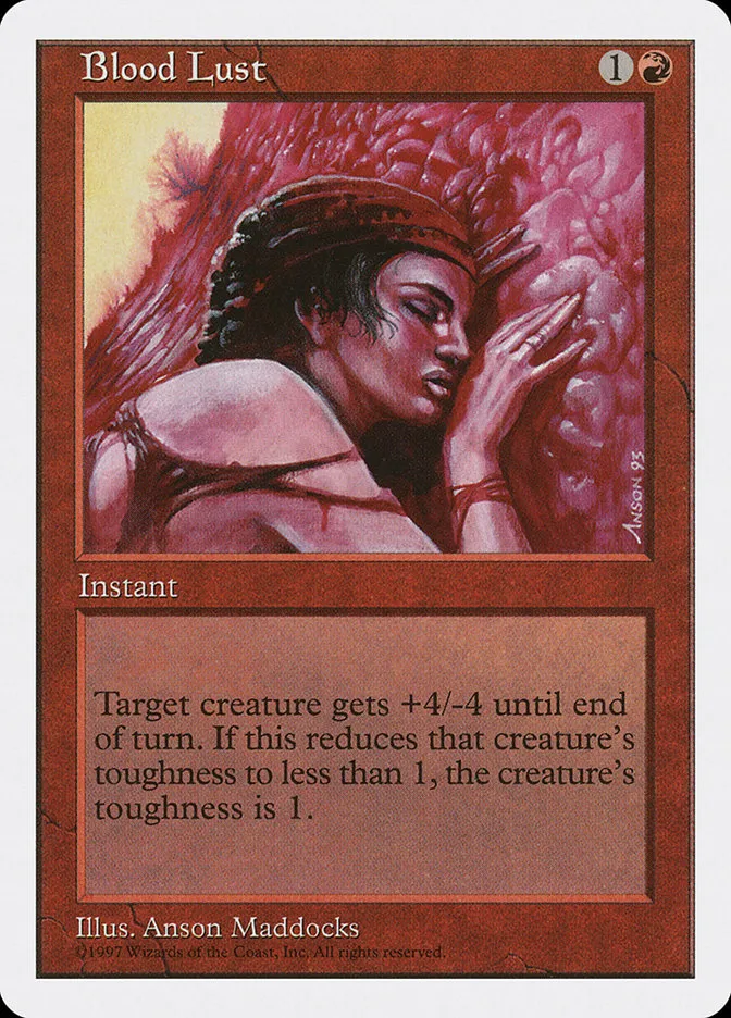 1997 Fifth Edition Blood Lust #212 common card image
