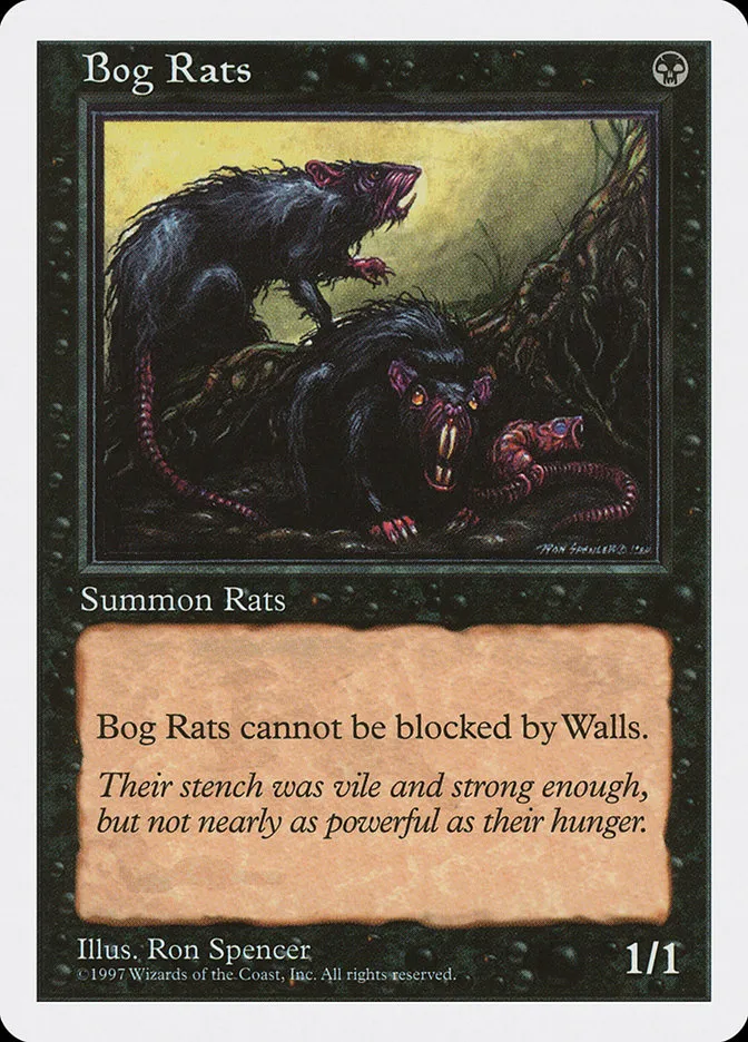 1997 Fifth Edition Bog Rats #146 common card image