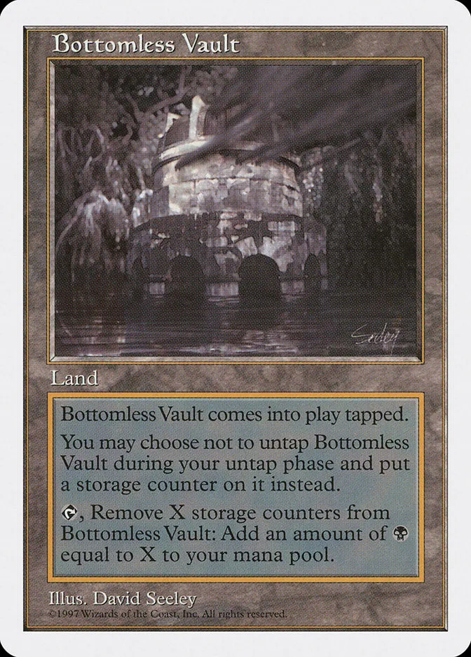 1997 Fifth Edition Bottomless Vault #411 rare card image
