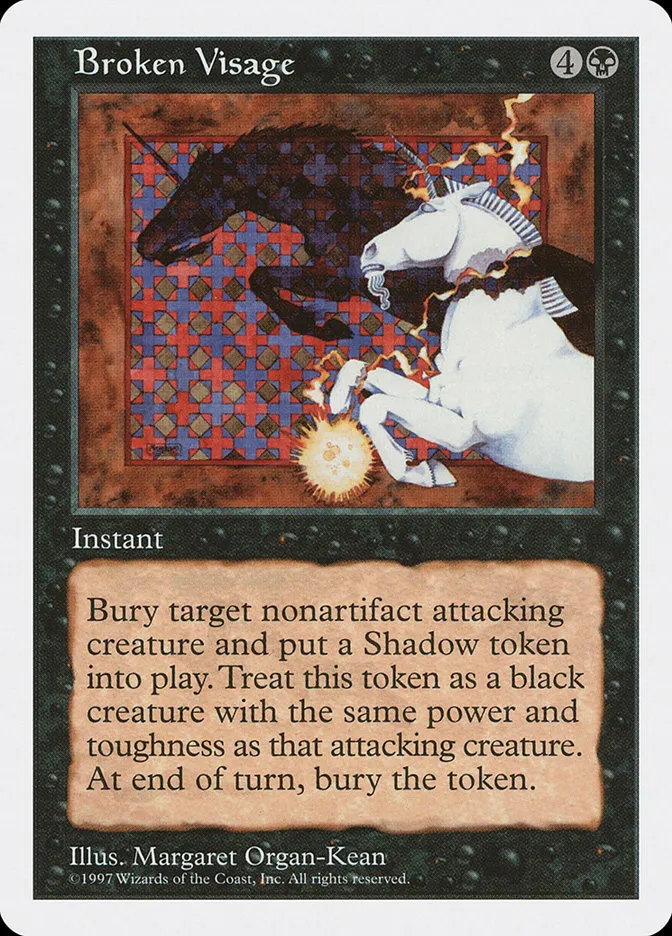 1997 Fifth Edition Broken Visage #149 rare card image