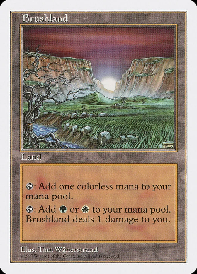 1997 Fifth Edition Brushland #412 rare card image