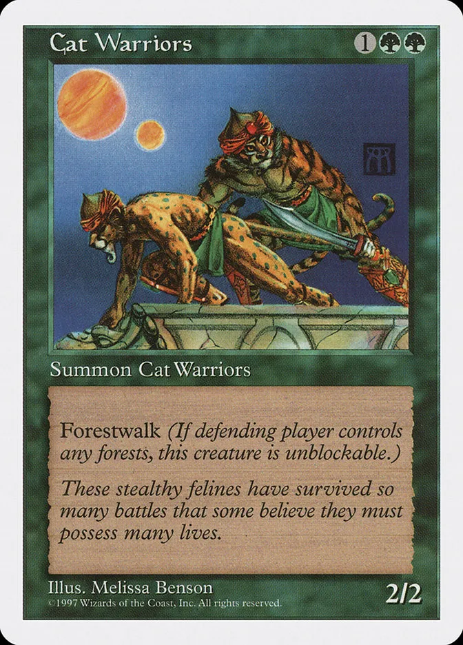 1997 Fifth Edition Cat Warriors common #282 common card image
