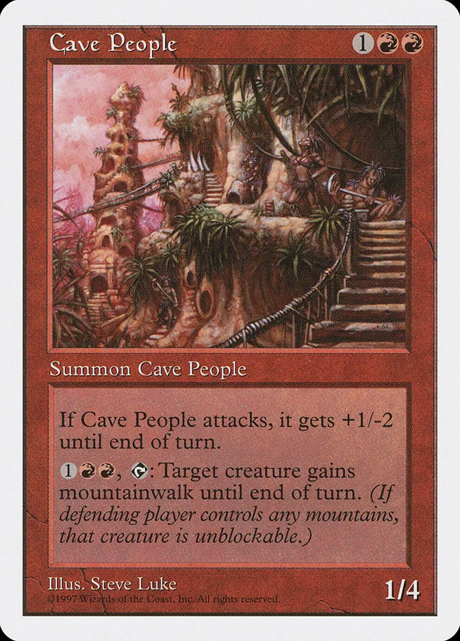 1997 Fifth Edition Cave People #215 uncommon card image