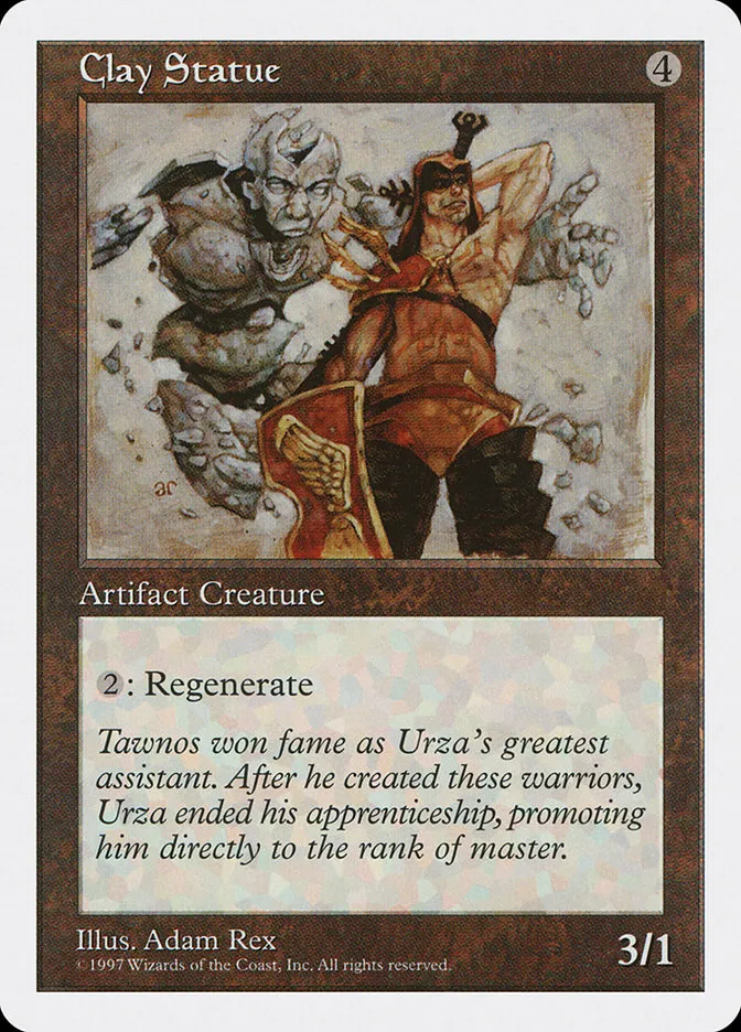 1997 Fifth Edition Clay Statue #355 common card image