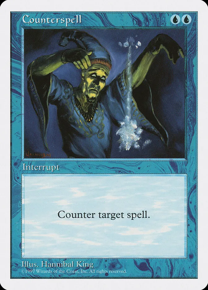 1997 Fifth Edition Counterspell common #77 common card image