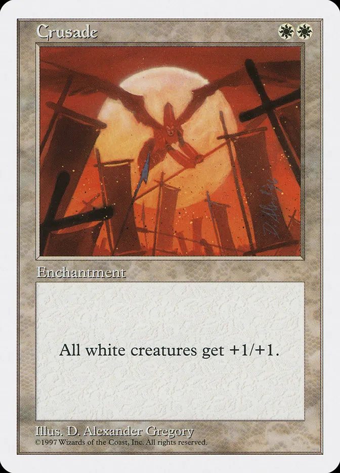 1997 Fifth Edition Crusade rare #22 rare card image