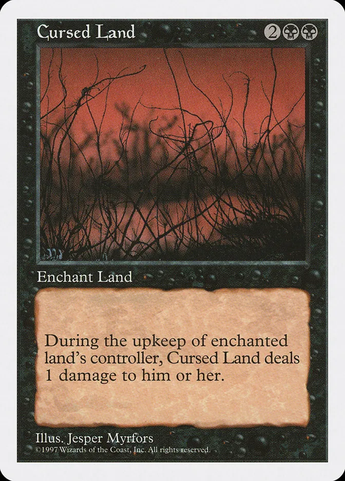 1997 Fifth Edition Cursed Land uncommon #152 uncommon card image