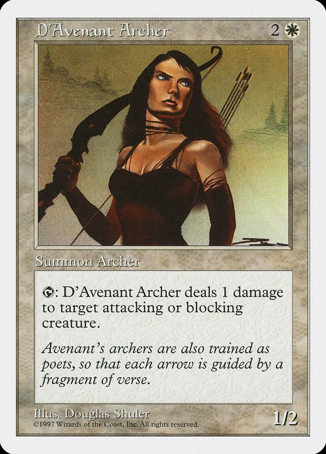 1997 Fifth Edition D'Avenant Archer common #23 common card image