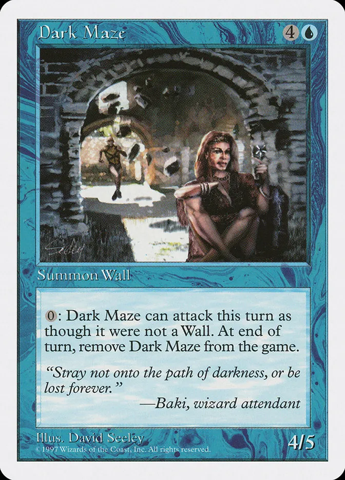 1997 Fifth Edition Dark Maze common #80 common card image