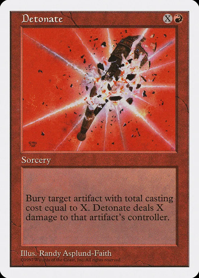 1997 Fifth Edition Detonate uncommon #218 uncommon card image