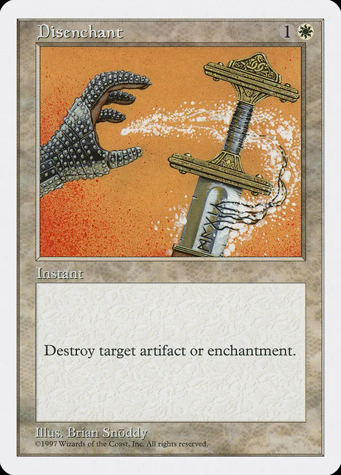 1997 Fifth Edition Disenchant common #26 common card image