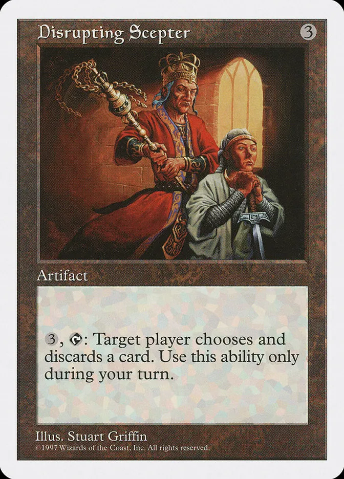 1997 Fifth Edition Disrupting Scepter rare #365 rare card image