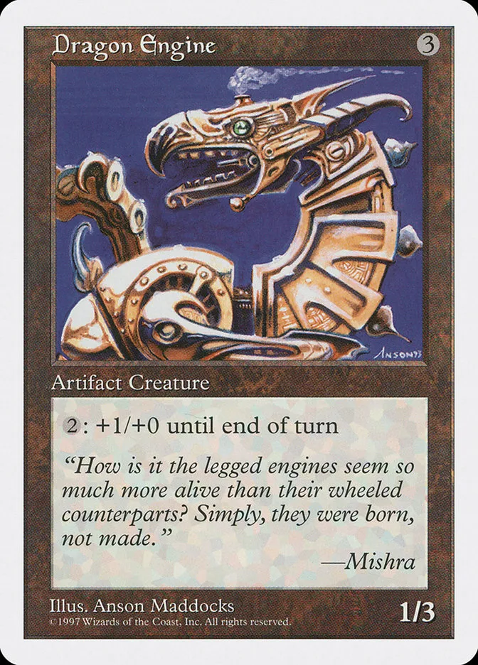 1997 Fifth Edition Dragon Engine rare #366 rare card image