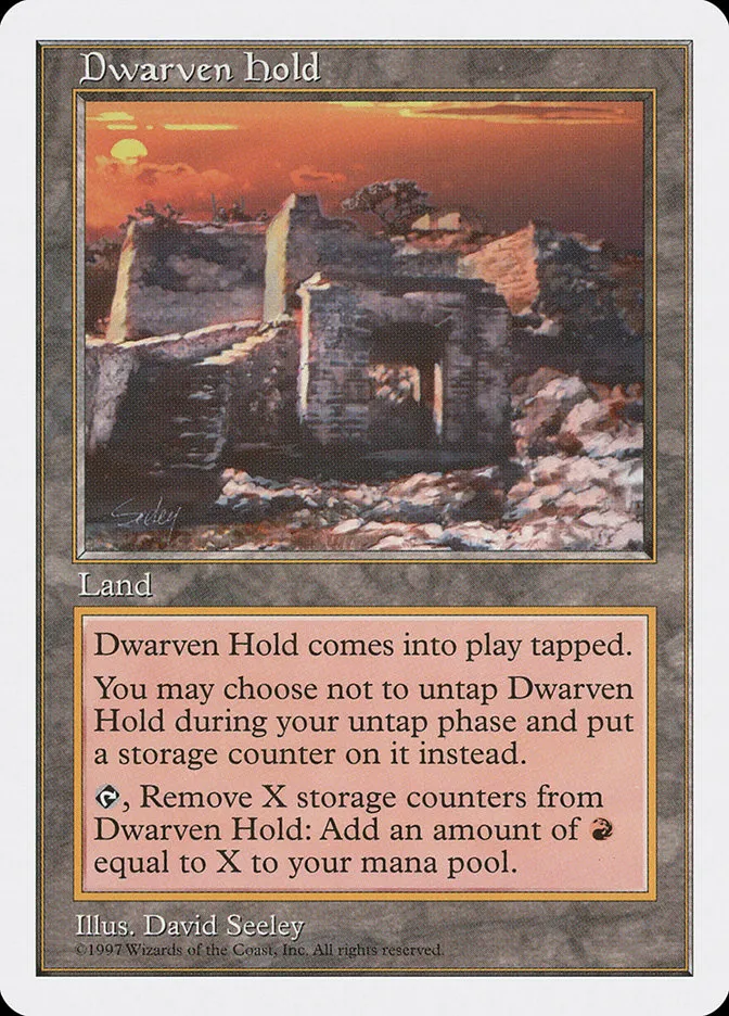 1997 Fifth Edition Dwarven Hold #414 rare card image