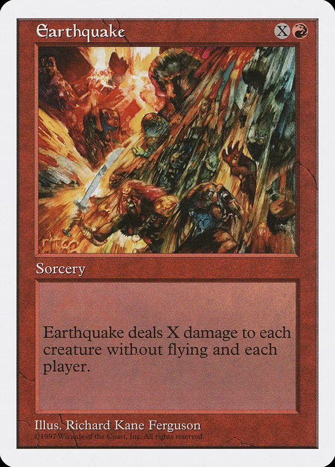 1997 Fifth Edition Earthquake rare #223 rare card image