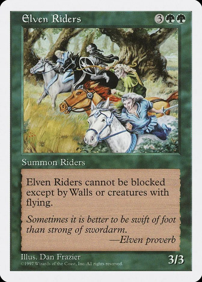 1997 Fifth Edition Elven Riders #291 uncommon card image