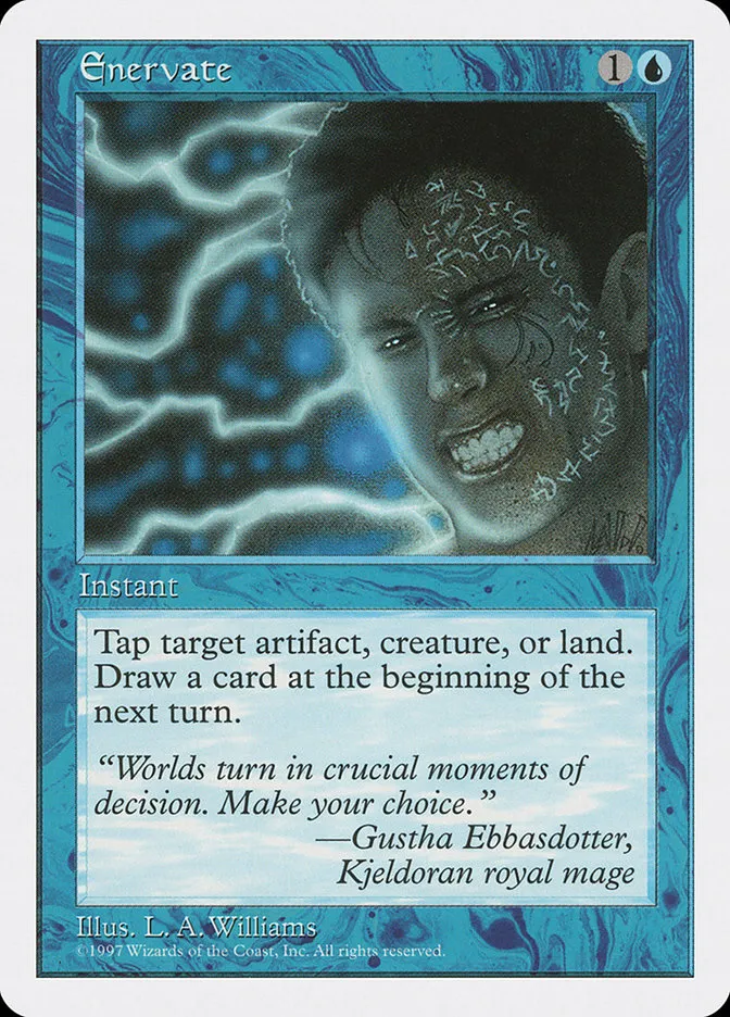 1997 Fifth Edition Enervate #84 common card image
