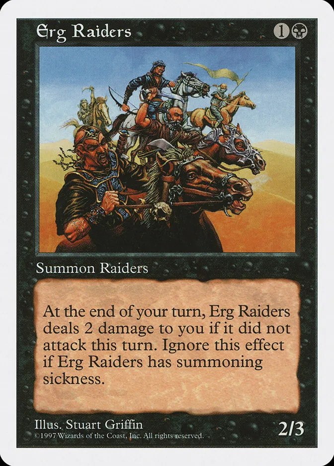1997 Fifth Edition Erg Raiders #158 common card image