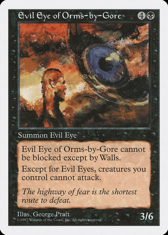 1997 Fifth Edition Evil Eye of Orms-by-Gore uncommon #159 uncommon card image