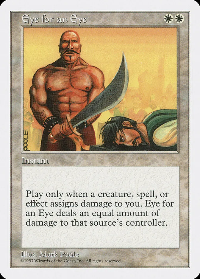 1997 Fifth Edition Eye for an Eye #30 rare card image