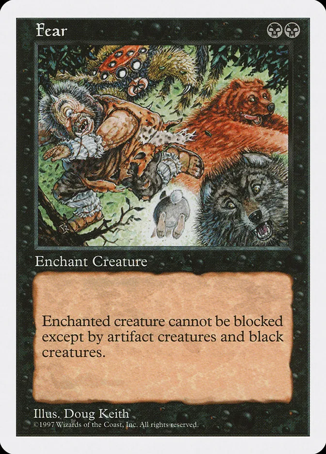 1997 Fifth Edition Fear common #162 common card image