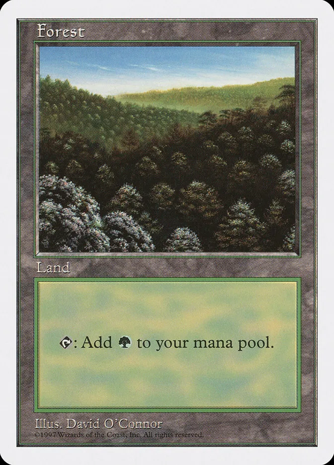 1997 Fifth Edition Forest common #446 common card image