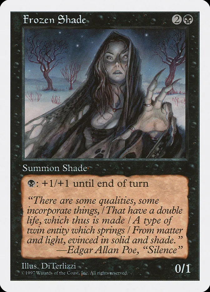 1997 Fifth Edition Frozen Shade common #163 common card image