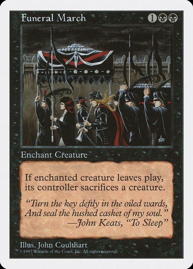 1997 Fifth Edition Funeral March common #164 common card image