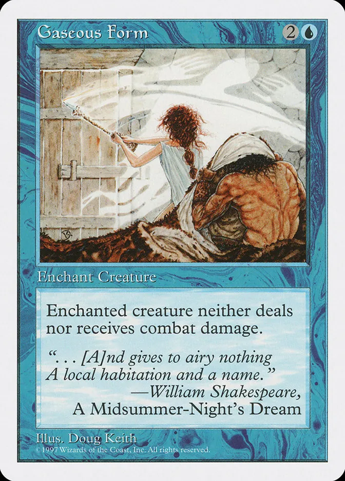 1997 Fifth Edition Gaseous Form common #90 common card image