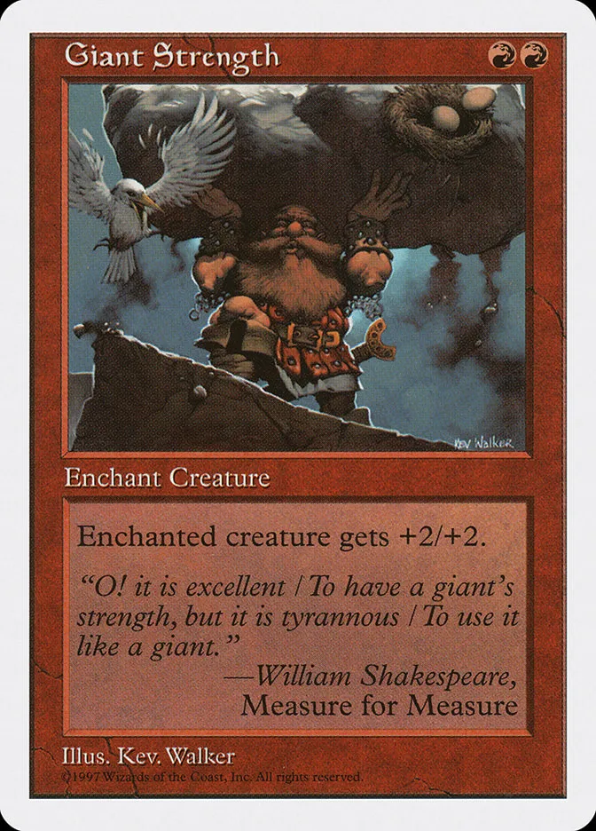1997 Fifth Edition Giant Strength common #233 common card image
