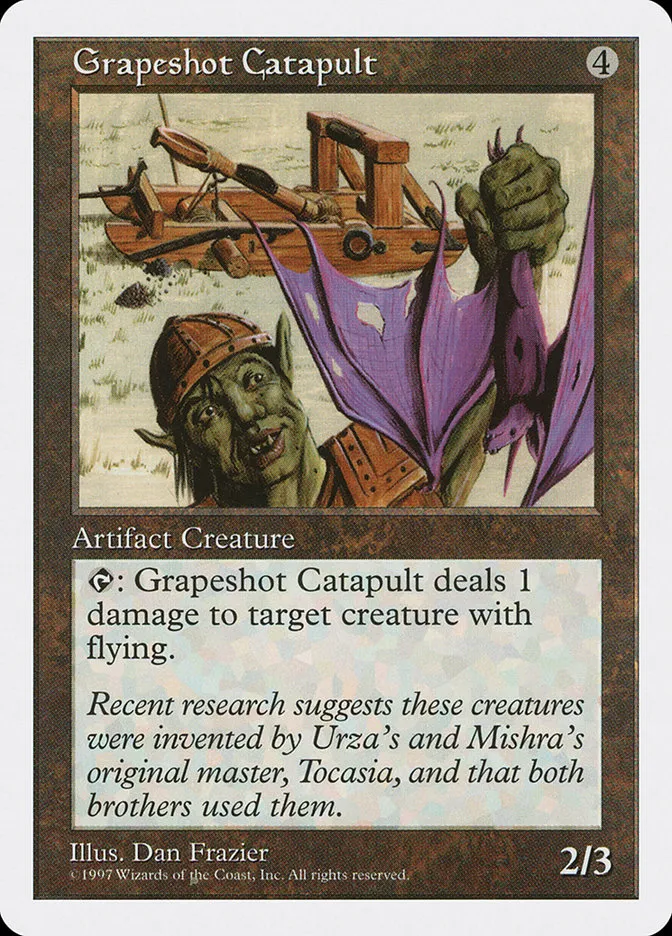 1997 Fifth Edition Grapeshot Catapult #375 common card image